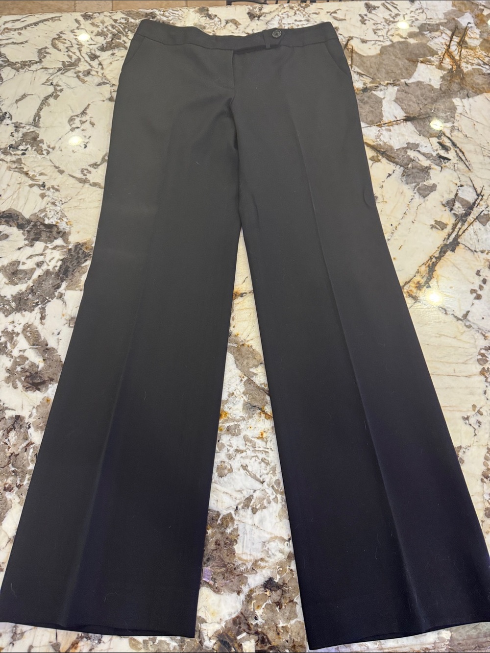 J. Crew Black Wide-Leg Trousers